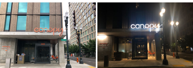 白天一個(gè)樣，晚上另1個(gè)樣的發(fā)光標(biāo)牌9